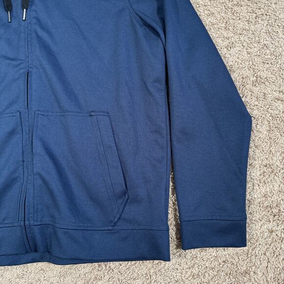 Rhone Full Zip Hoodie Mens Size Large Blue Sweatshirt Jacket - Picture 3 of 11